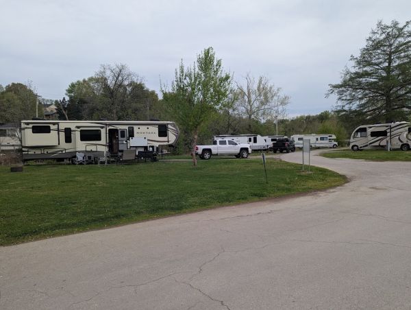 Hermann Campground - gravel lot section